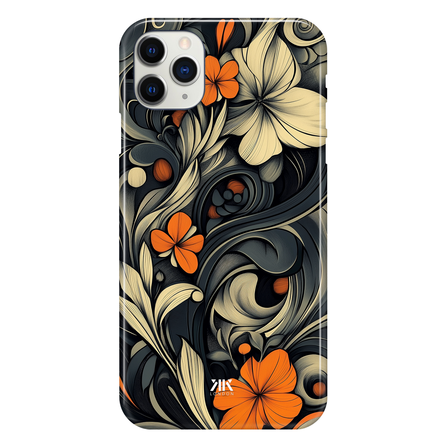 Black Art Nouveau Phone Case