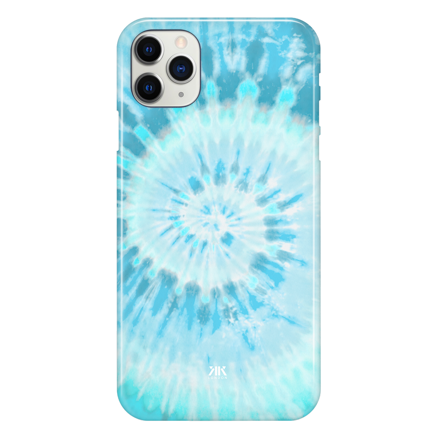 Blue Spiral Tie Dye Phone Case