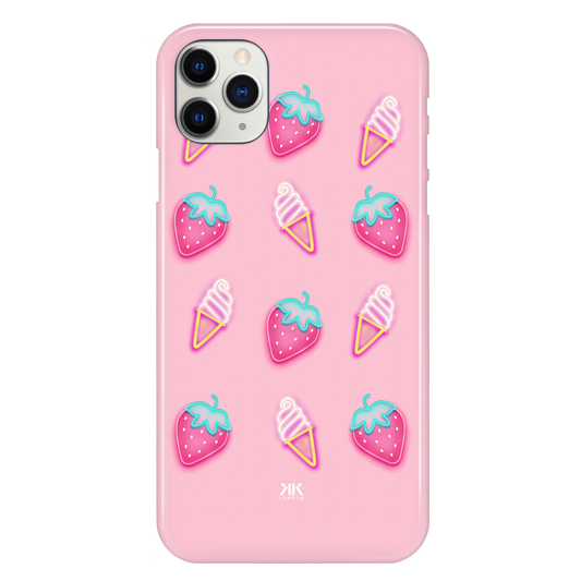 Pink Strawberry Ice Cream Phone Case