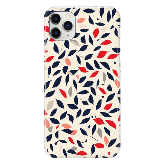 Blue and Red Leaves Phone Case